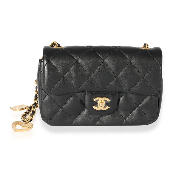 Chanel Black Quilted Lambskin Mini Flap Bag - Picture 1 of 7